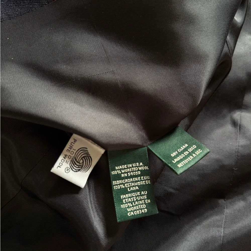 Vintage HTF 100% Wool Ralph Lauren Embroidered Blazer - Picture 9 of 16